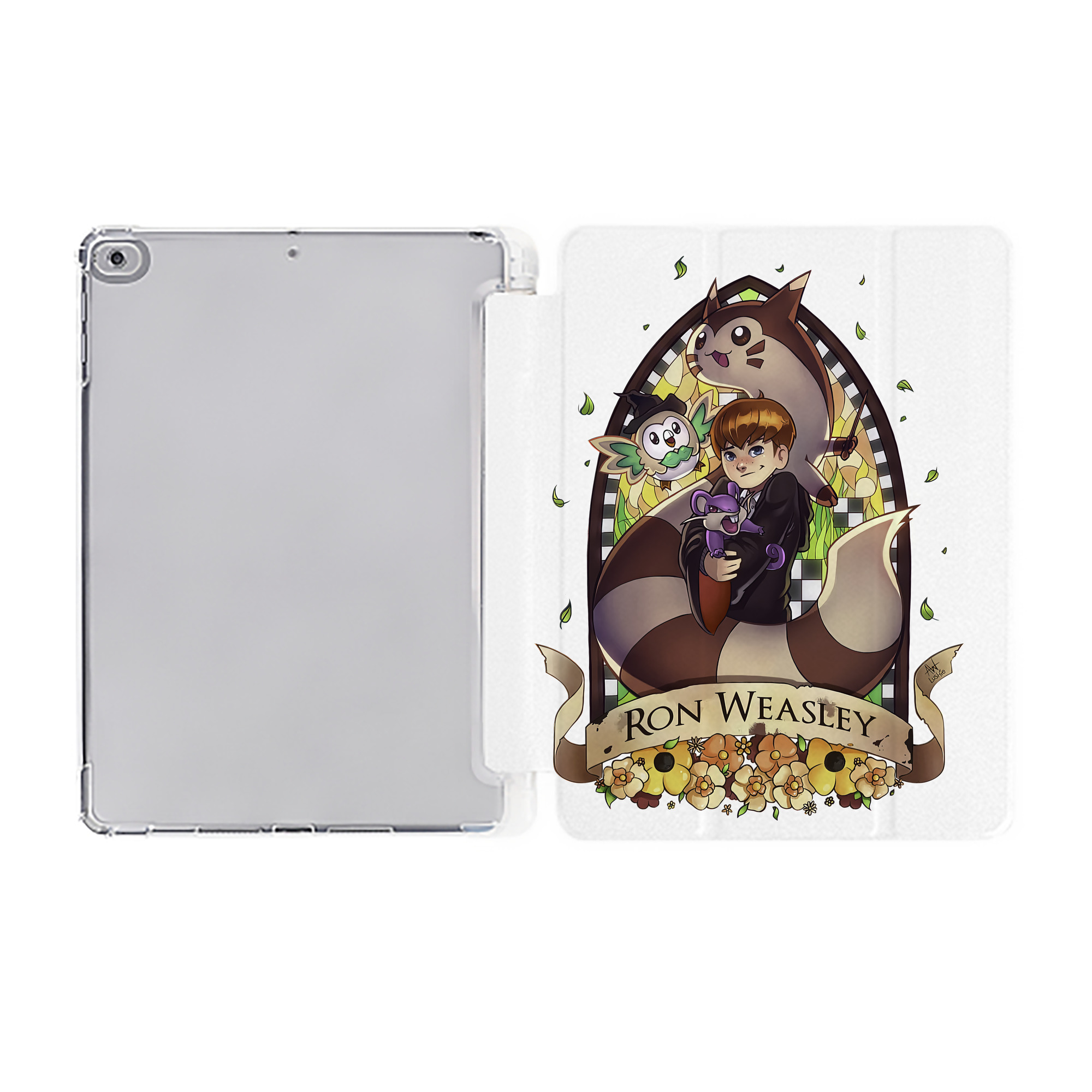 （画像用） Harry Potter ハリー・ポッターシリーズ IPad ケース ペン収納付き 三つ折りスタンド PUレザー×シリコン 対応機種9.5/10.5/10.9インチ